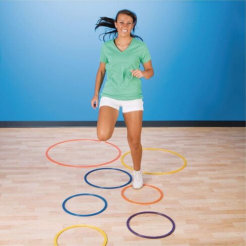 S&S Worldwide YS-AR-26 Spectrum Flat Hoops/Agility Rings-26 INCH (Pack of 6) in Saudi Arabia