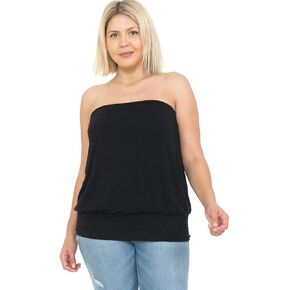 LEEBE Women and Plus Size Blouson Tube Top (Small-5X) in Kuwait