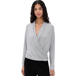 Vince Women's Relaxed Long Sleeve Fixed Wrap Top in Saudi Arabia