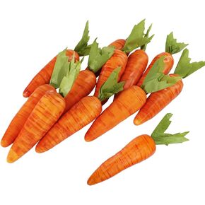 Winlyn 12 Pcs Easter Artificial Carrots Decorative Orange Foam Carrots Lifelike Simulation Artificial Vegetables for Home Kitchen Decor Spring Easter Basket Bunny Wreath DIY Crafts Photo Props in Saudi Arabia