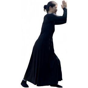 Womens Praise Loose Fit Full Length Long Sleeve Dance Dress in Saudi Arabia