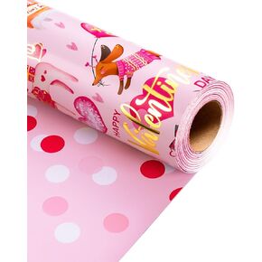 MAYPLUSS Girl Wrapping Paper Roll, 17IN x 33FEET Gold Foil Butterfly Pink Gift Wrap for Baby Shower, Women, Wedding, Bridal Shower in Saudi Arabia