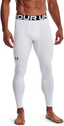 Under Armour Men's ColdGear Armour Leggings - 1366075-100 - White/Black - 4XL in Saudi Arabia