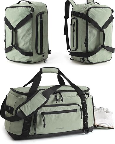 BAGSMART 4-IN-1 Gym Bag for Women,TSA Lightweight Duffle Bag for Travel with Shoe Compartment & Wet Pocket, 30L Carry On Weekender Bags for Women,Water Resistant Travel Duffel Backpack,Camel in Saudi Arabia