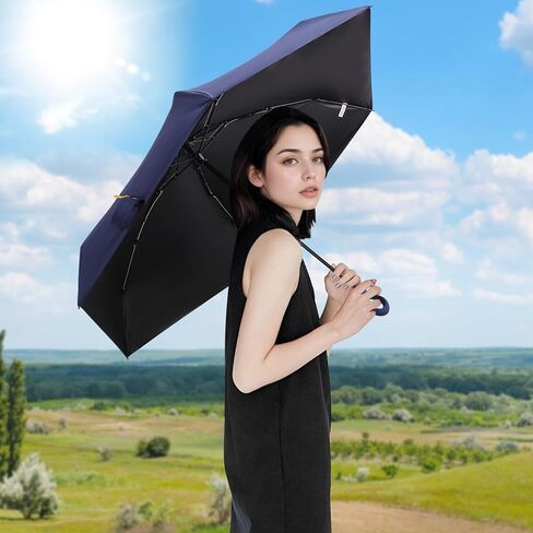 Lightweight Travel Umbrella with Cute Handle Design,Windproof and Rainproof Manual Folding for Women Daily Use in Saudi Arabia