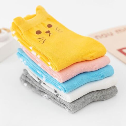 Women’s Cat Crew Socks Cute Animal Novelty Socks Funny Ear Claw Paw Gifts for Lovers Birthday Stocking School Girl Daily Sock in Saudi Arabia