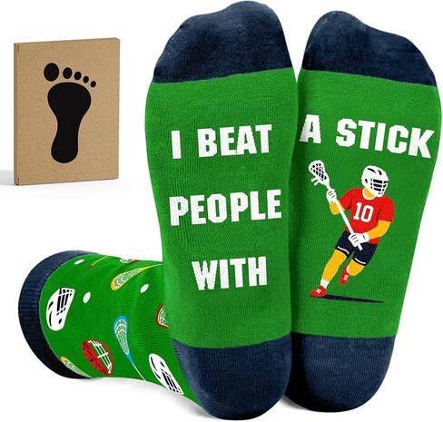 Lacrosse Gifts for Boys - Ideal Lacrosse Socks Gift For Teenagers, Excellent Present for Young Players, Comfy and Stylish, Practical Gifts for Men, Unique Gift for Girls in Saudi Arabia