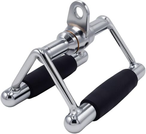 شريط سحب LAT، شريط ضغط دوار للأسفل، حبل ثلاثي الرؤوس، ملحق كابل بمقبض مزدوج على شكل حرف D لتدريبات القوة، ملحقات آلة الكابلات مع مقابض مطاطية (زوج واحد) in Kuwait