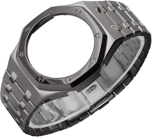 316L Stainless Steel Watch Band Compatible with GA-2100 / GA-2110 / GA-B2100 – Replacement Metal Strap and Case in Kuwait