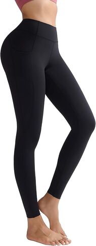 RUNNING GIRL Leggings for Women 25" Inseam, High Waisted Compression Buttery Soft Yoga Pants with Pockets in Saudi Arabia