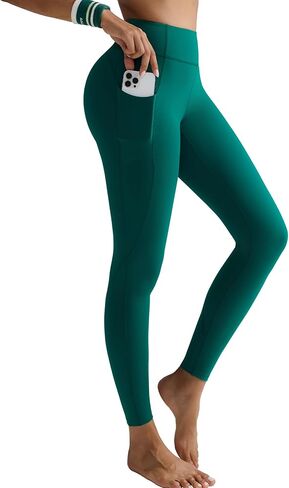 RUNNING GIRL Leggings for Women 25" Inseam, High Waisted Compression Buttery Soft Yoga Pants with Pockets in Saudi Arabia