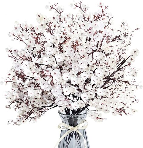 Babys Breath Artificial Flowers 8 Bundles Real Touch UV Resistant Fake Flowers Silk Faux Flowers for Vase Home Office Wedding DIY Floral Indoor Outdoor Centerpiece Table Decoration in Saudi Arabia