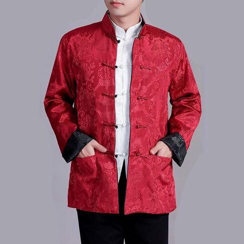 Kung Fu Tops for Men and Women Chinese New Year Lunar Traditional Tang Hanfu Tai Chi Clothing Halloween Cosplay Costume in Saudi Arabia