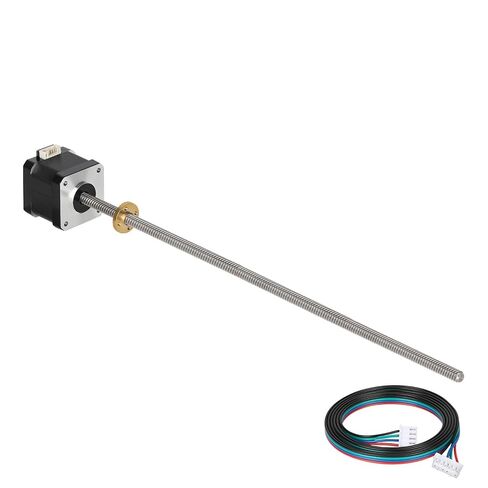 Nema 17 Lead Screw Stepper Motor 15.75in/400mm T8 Low impedance 1.7A Brass Nut 1m Cable 2 Phase 4 Lead 0.4Nm/56.64oz.in Bipolar High Torque 42x40mm Motors for 3D Printer/CNC Machine/Automation in Kuwait