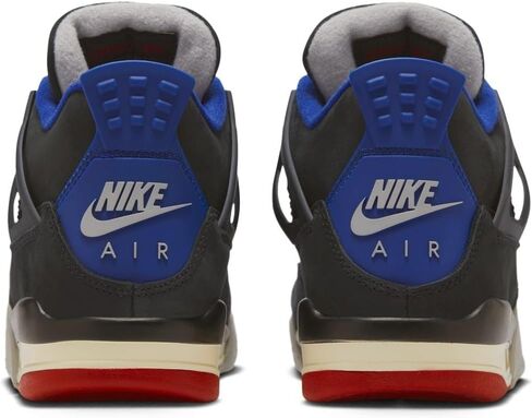 حذاء Air Jordan 4 Retro OG Big Kids باللون الأسود/الأحمر الناري-الأزرق الملكي العميق in Kuwait