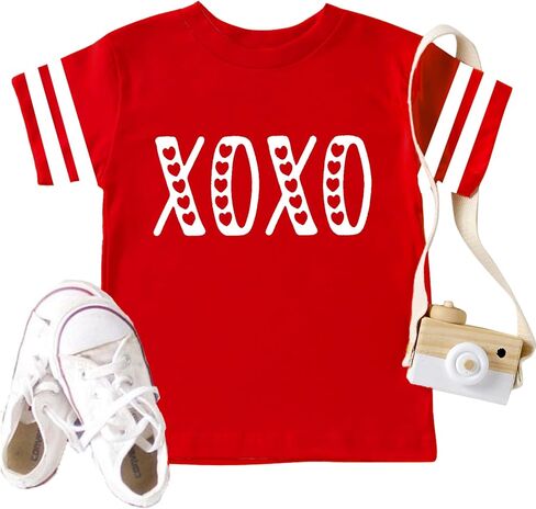 Toddler Valentines Day Shirt for Boys Girls: Valentine Heart Graphic Tshirts Kids Valentine's Day Outfit Love Heart Tee in Saudi Arabia