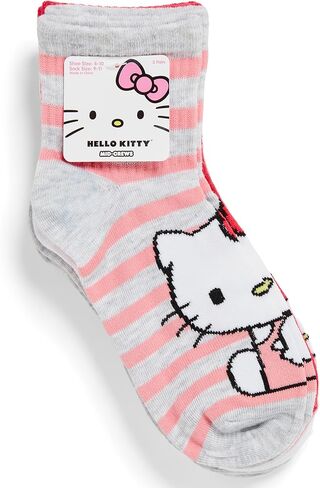مجموعة من 5 جوارب نسائية قصيرة مضلعة للكاحل من Hello Kitty in Saudi Arabia