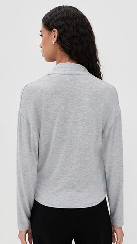Vince Women's Relaxed Long Sleeve Fixed Wrap Top in Saudi Arabia