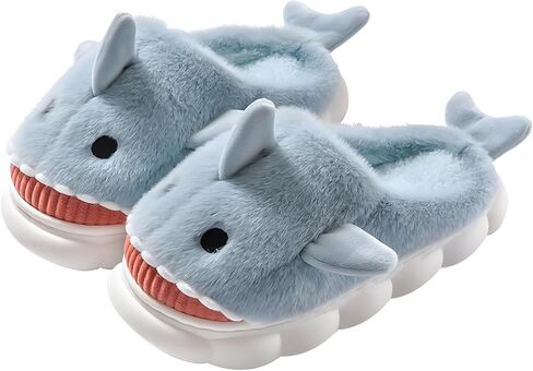 Factory Direct Sales,Super Cost-Effective,Shark Slippers,Cute Memory Foam slippers for Women,Cotton Slippers Men,Bringing Comfort and Fun to Your Feet.(Christmas Gender Neutral Gift) in Saudi Arabia