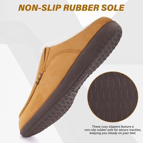 Orthopedic Arch Support Slippers for Men Moccasin Loafer Style | Orthotic Support for Plantar Fasciitis, Indoor Outdoor House Slippers for Bedroom Living Room in Saudi Arabia