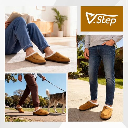Orthopedic Arch Support Slippers for Men Moccasin Loafer Style | Orthotic Support for Plantar Fasciitis, Indoor Outdoor House Slippers for Bedroom Living Room in Saudi Arabia