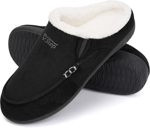 Orthopedic Arch Support Slippers for Men Moccasin Loafer Style | Orthotic Support for Plantar Fasciitis, Indoor Outdoor House Slippers for Bedroom Living Room in Saudi Arabia