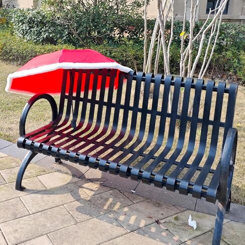 Christmas Decorative Umbrella Plush Red Umbrella Folding Umbrella Santa Claus Stage Prop Accessories ﻿ in Saudi Arabia