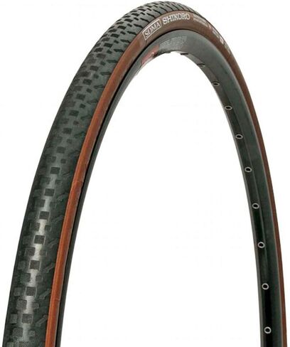 Soma Fabrications Shikoro Road Bike Tire for 700c Wheel Size with Kevlar Folding Bead, Bicycle Tire w/Brown Sidewall & Black Tread in Saudi Arabia