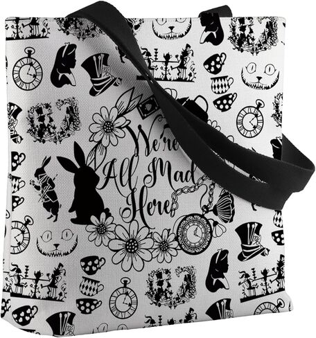 VAMSII We're All Mad Here Alice Crossbody Bag Wonderland Alice Fairy Tale Fans Gift in Kuwait