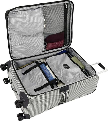 London Fog Oxford III Black White Houndstooth 2pc Set (20" and 29") in Saudi Arabia