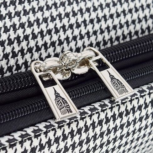 London Fog Oxford III Black White Houndstooth 2pc Set (20" and 29") in Saudi Arabia