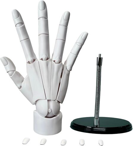 Hand Model. Painting Art Model. Art Decoration Ornaments. Imitation of Human Hands. Multiple Joints can be Moved.（Grey） in Saudi Arabia