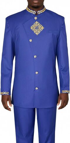 بدلة SEA&ALP الأفريقية للرجال بدلة وبنطال Dashiki مطرزة بطباعة ضيقة ومجموعة ملابس غير رسمية لحفلات الزفاف in Kuwait