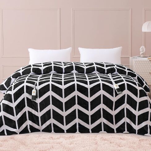 VENTIMI Electric Blanket Heated Throw, 50" x 60" Heated Blanket with 5 Heat Levels & 3 Hours Auto Off, Fast Heating Blanket with ETL & FCC Certification, Coffee in Saudi Arabia