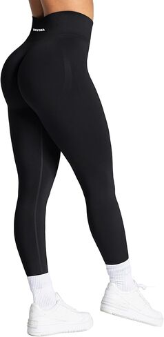 TAYOEA Workout Leggings for Women with Tummy Control Butt Lifting Booty Scrunch Yoga Pants Seamless Compression Gym Leggings in Saudi Arabia