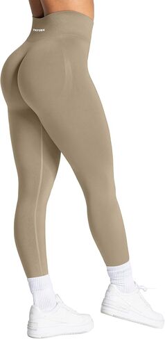 TAYOEA Workout Leggings for Women with Tummy Control Butt Lifting Booty Scrunch Yoga Pants Seamless Compression Gym Leggings in Saudi Arabia