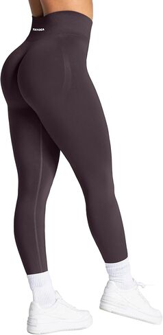 TAYOEA Workout Leggings for Women with Tummy Control Butt Lifting Booty Scrunch Yoga Pants Seamless Compression Gym Leggings in Saudi Arabia
