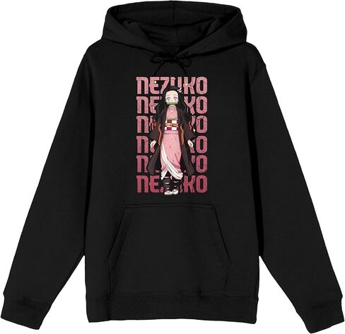 Bioworld Demon Slayer Nezuko Character Men’s Black Graphic Hoodie in Saudi Arabia