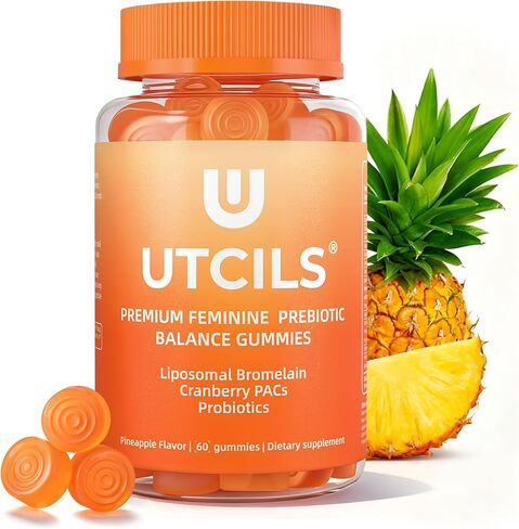 علكات Liposomal Premium للتوازن الأنثوي، علكات بروبيوتيك متقدمة للنساء مع البروميلين والتوت البري - دعم توازن درجة الحموضة الثلاثي المستهدف، 30B CFU ثابت على الرف، خالي من السكر 60 قطعة in Kuwait