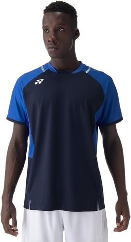YONEX Men's Athletic Crew Neck Shirt, Performance Polyester, Available in Dark Navy, Peppermint, and Ice Beige, 10633 in Saudi Arabia
