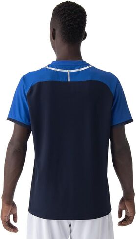 YONEX Men's Athletic Crew Neck Shirt, Performance Polyester, Available in Dark Navy, Peppermint, and Ice Beige, 10633 in Saudi Arabia