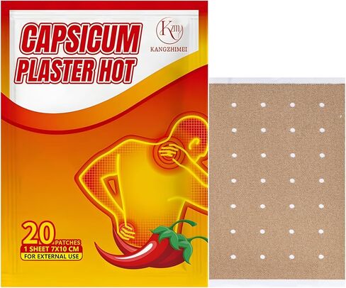 Capsaicin Patches -20 Count Hot Capsicum Patch - 3.94"x2.76" Capsaicin Hot Patch in Saudi Arabia