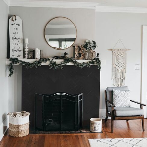 yipscazo متعرجة قشر وعصا باكسبلاش لجدار المطبخ، 10 أوراق عصا مقاومة للحرارة على باكسبلاش PVC البلاط الذكي، 12 بوصة أسود مقاوم للماء قشر وعصا بلاط للحمام in Kuwait