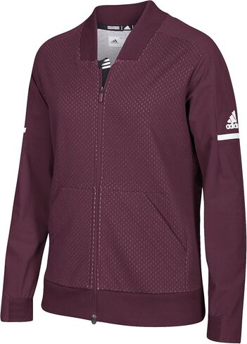 سترة Adidas Squad Bomber - للنساء متعدد الرياضات، S كستنائي/أبيض in Kuwait