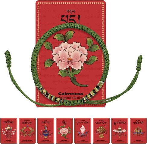 Tibetan Bracelet Talisman, Authentic Tibetan Monk Handmade Dorje Knot Red String Bracelets, Red Thread Bracelet Protection, Good Luck Rope for Men & Women, Ideal Gift for Blessing for Family & Friends in Saudi Arabia