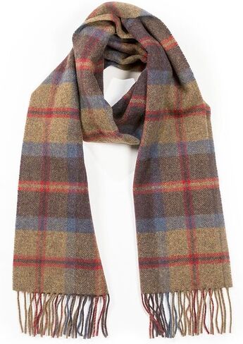 Biddy Murphy Fine 100% Irish Lambswool Plaid Scarf, Soft & Warm, Celtic Tartan Check, Imported in Kuwait