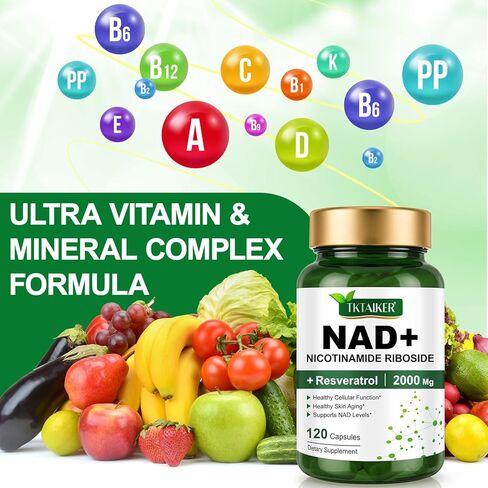 NAD+ Supplement 2000 mg Extra Strength for Women & Men-120p in Saudi Arabia