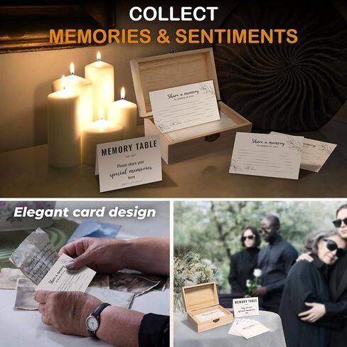 Share A Memory Cards For Celebration Of Life Decorations Ideas - Share A Memory Box For Funeral Memorial Cards, Memory Keepsake For Celebration Of Life Decor, Graduation Party Games in Saudi Arabia