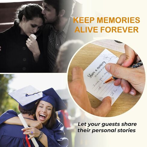 Share A Memory Cards For Celebration Of Life Decorations Ideas - Share A Memory Box For Funeral Memorial Cards, Memory Keepsake For Celebration Of Life Decor, Graduation Party Games in Saudi Arabia