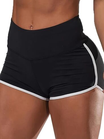 High Waisted Workout Shorts for Women, Athletic Gym Shorts, Running & Yoga Fitness Activewear in Saudi Arabia